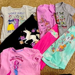 Size 7 girls t-shirt lot